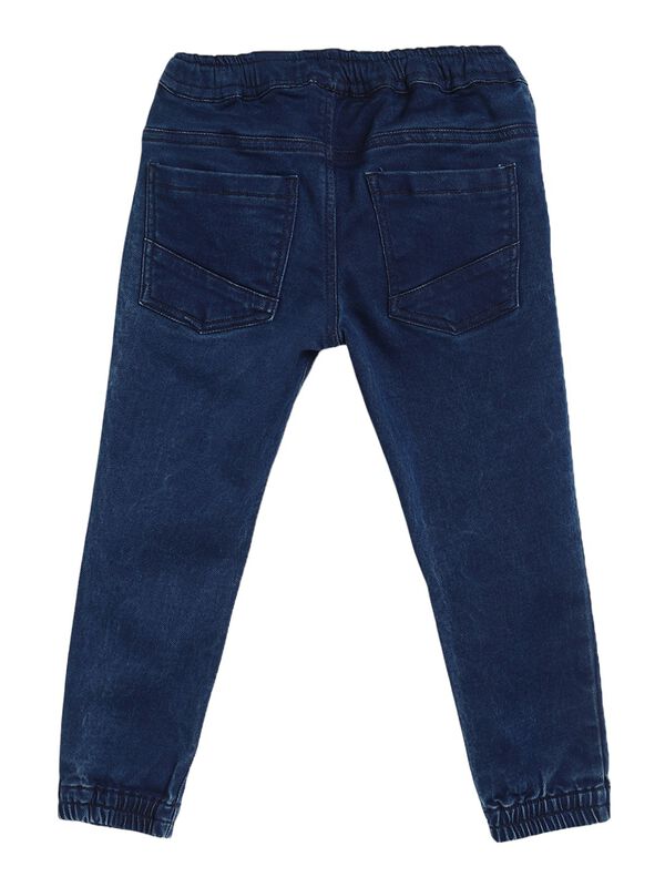 Boys Medium Blue Knitted Long Trouser image number 1